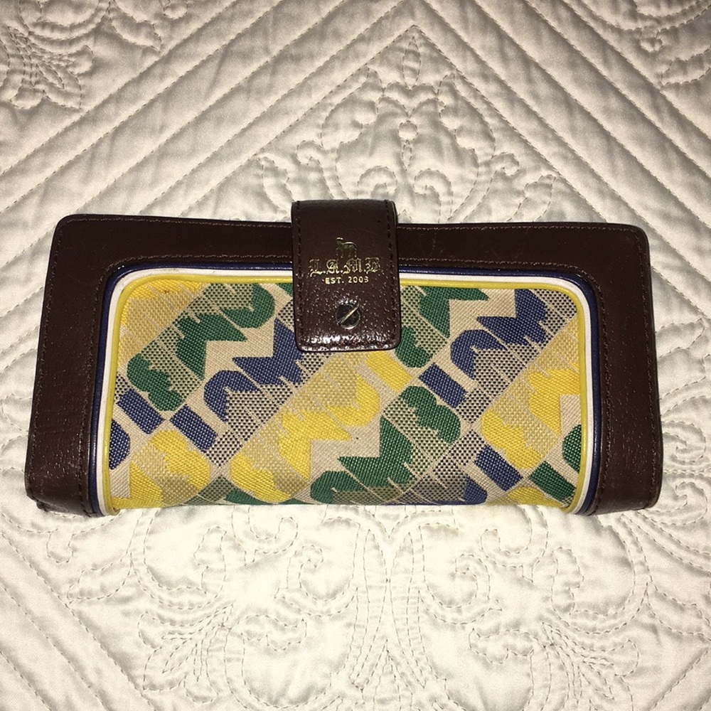 Brown/Multicolored L.A.M.B Wallet